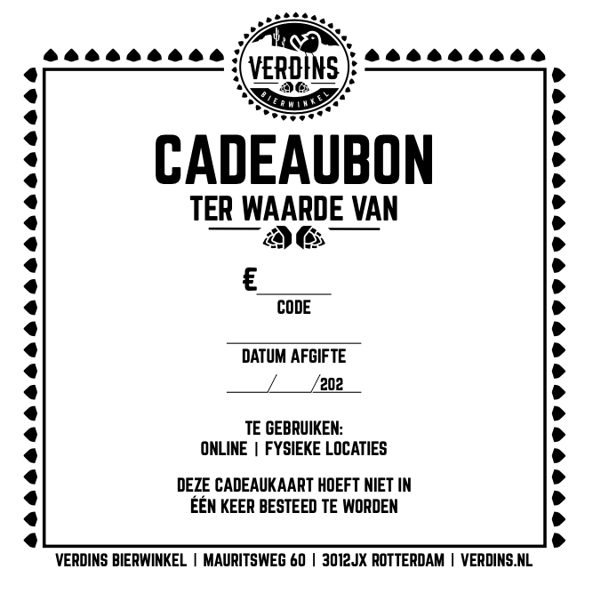 Chèque Cadeau Boutique Bière Verdins
