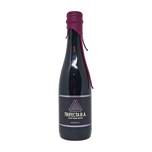 Frontaal Trifecta Barrel aged Stout Bier Online webshop Goedkoop speciaalbier Verdins Bierwinkel Rotterdam