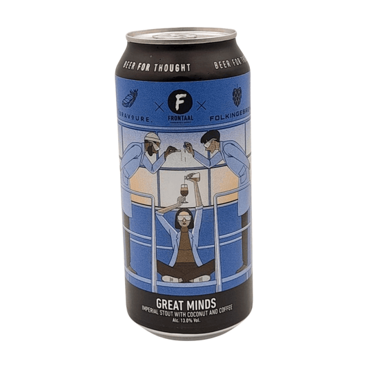 Frontaal x Bravoure x Folkingebrew Great Minds | Imperial Stout Webshop Online Verdins Bierwinkel Rotterdam