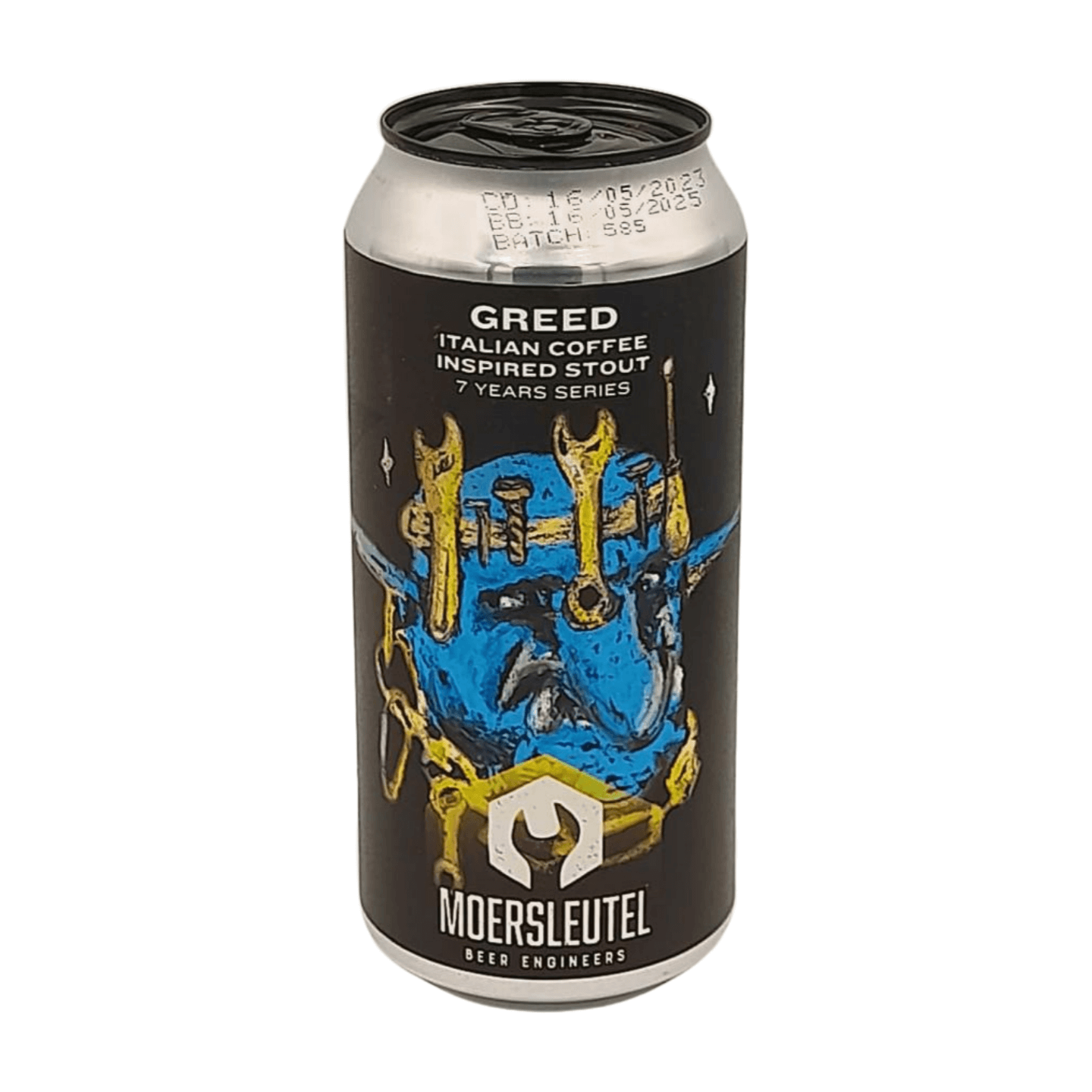 Moersleutel Craft Brewery 7 Years Series Greed | Coffee Stout Webshop Online Verdins Bierwinkel Rotterdam