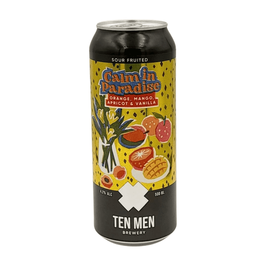 Ten Men Brewery Calm In Paradise Orange Mango Apricot & Vanilla | Fruited Sour Webshop Online Verdins Bierwinkel Rotterdam
