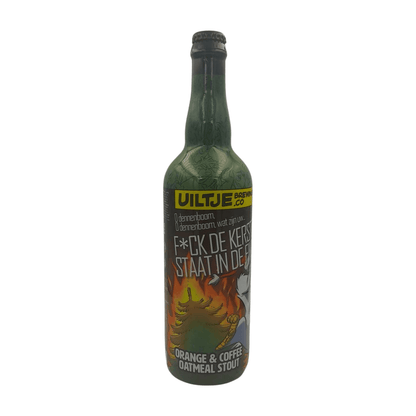Uiltje F*ck de kerstboom staat in de fik!!! | Orange Coffee Oatmeal Stout 75CL Webshop Online Verdins Bierwinkel Rotterdam