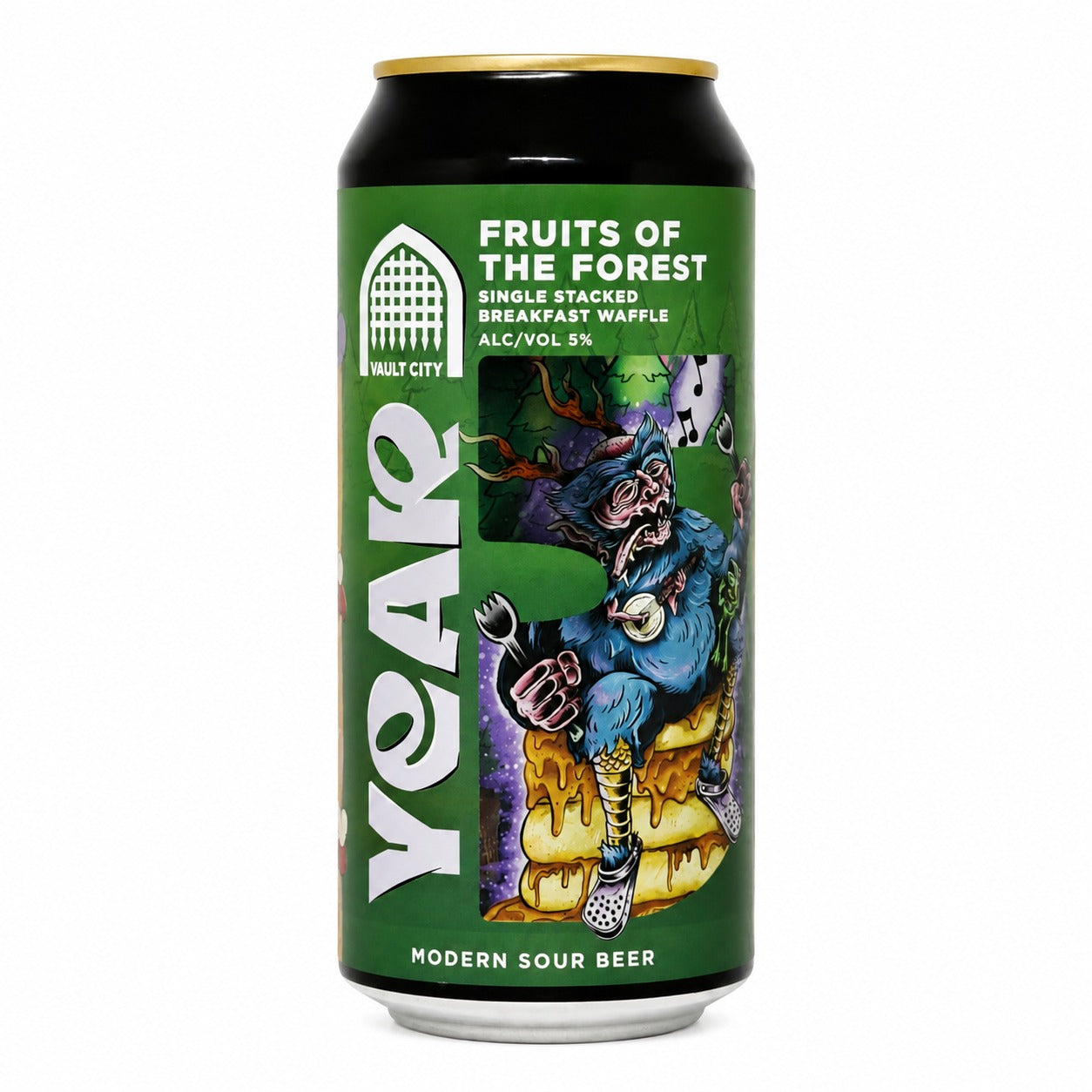 Vault City Year 5 - Fruits of the Forest Single-Stacked Breakfast Waffle  Smoothie Sour